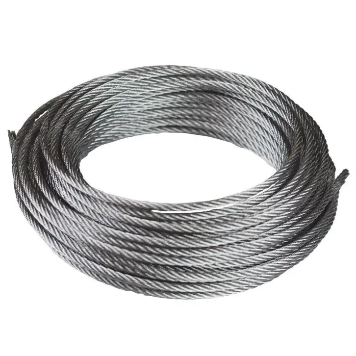 Cable de acero galvanizado 6x19 en rollo